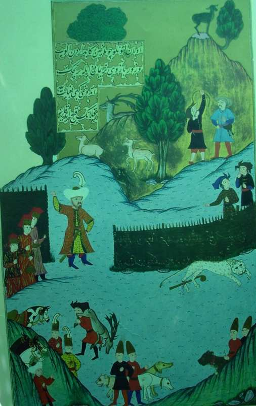 Res. 29- I. Murad ın Altınlı bir Çomak ile Kaplanı Öldürmesi: Hünernâme C.