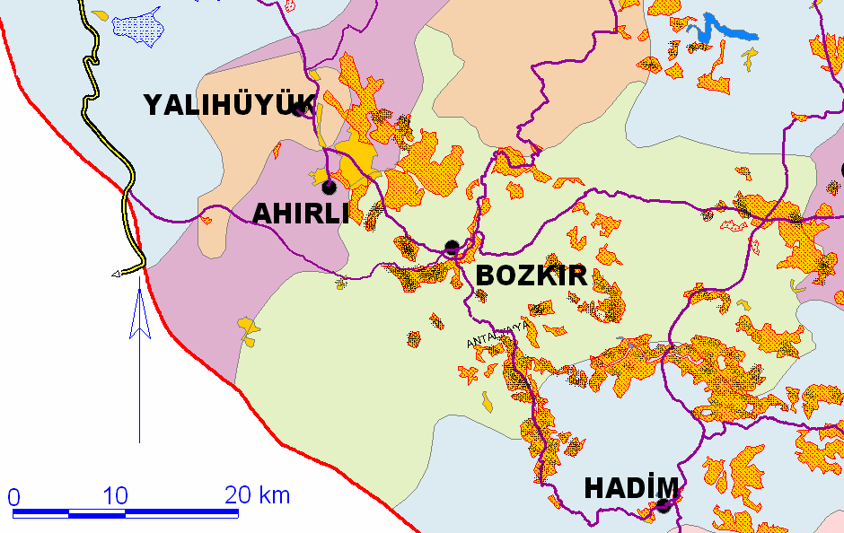 28 Şekil 4.8. Bozkır İlçesi