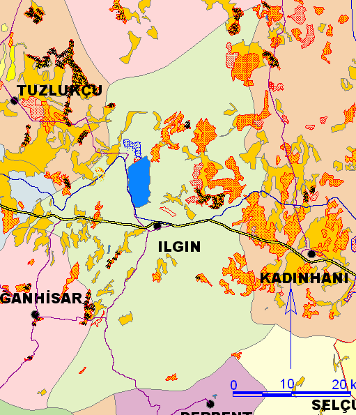 Ilgın İlçesi işlenebilir