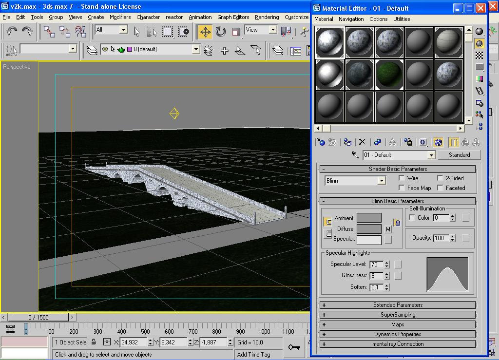 3D Studio Max ile Modelleme AutoCAD ortamında 3ds ile export edilen dosyalar 3D Studio Max yazılımında açılırlar veya dxf uzantılı dosyalar 3D Studio Max yazılımına import edilerek