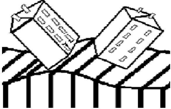 ( a ) ( b ) ( c ) ( d ) Şekil 5. S V kayma dalgası zemin deformasyonun sebep olduğu deprem hasar örnekleri. Figure 5. Examples of earthquake damage caused by S V shear wave ground deformation.