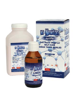 Nt Newton Acrylic NT NEWTON SOĞUK TAMİR AKRİLİĞİ - NT NEWTON ACYLIFFE COLD REPAIR / SELF CURE ACRYLIC PMM bazlı, kendi kendine polimerize olan tamir akriliğidir.