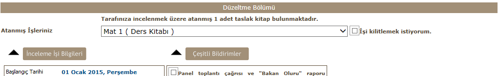 Kutucuğu işaretlenmeden o iş