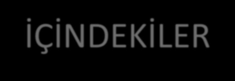 İÇİNDEKİLER 1. KASIM AYI ETKİNLİK ÖRNEKLERİ 2.