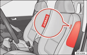 Sürücü koltuğunu dizleriniz ve bu hava yastığı arasında en az 10cm (4 inç) boşluk olacak şekilde ayarlayın.