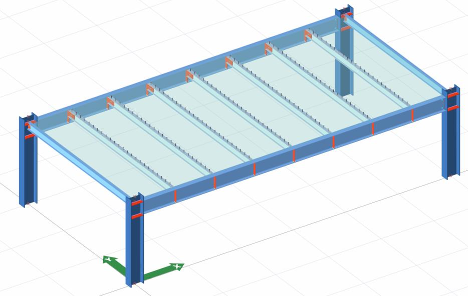 Örnek 1 Kompozit Döşeme Örnek d y =6m açıklıklığında, tali kirişler arası mesafe t x 150 cm, beton döşeme C20, çelik S275, kayma çivisi