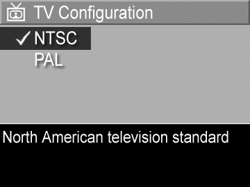 1 Setup (Ayarlar) menüsünde (sayfa 119) TV Configuration (TV Yapılandırması) öğesini seçin.