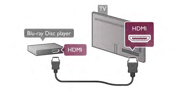 Ses Çıkı!ı seviyelendirme hem Ses Çıkı! - Optik hem de HDMI-ARC ses sinyallerini etkiler. Blu-ray Disk Oynatıcı Blu-ray Disk oynatıcıyı TV'ye ba"lamak için bir HDMI kablosu kullanın.