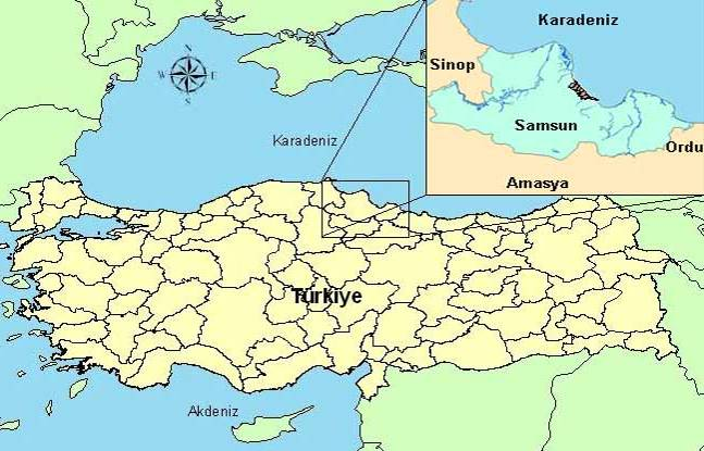 7 km lik kıyı kesiminin kıyı kenar çizgisi tespit edilmiş, 10