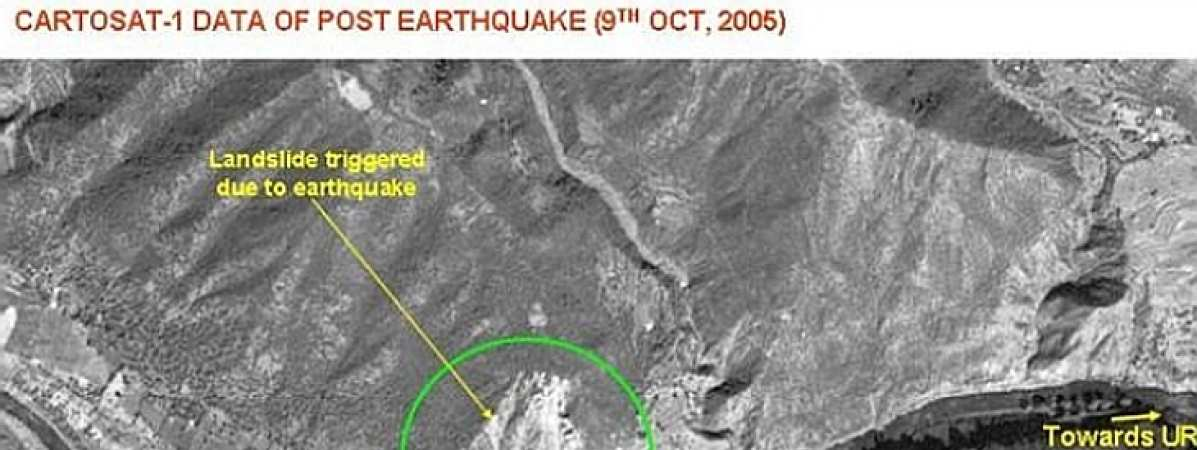 Doğal Afetlerde Uydu Görüntülerinin Kullanımı ve Internatıonal Charter Space and Major Dısasters Şekil 12: Pakistan ve Hindistan depremleri (www.disasterscharter.