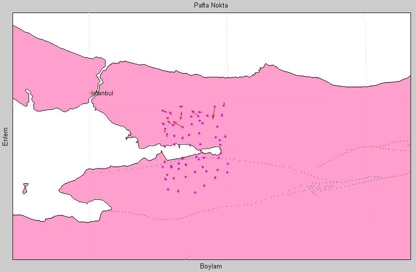 Şekil A-19 Merlis ve arazide RTK ölçümlerinden gelen noktalarla paftalarda 2.