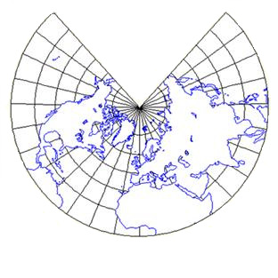 2.7.2 Lambert Konformal Konik Projeksiyonu Johann Heinrich Lambert tarafından 1772 yılında ortaya konulmuştur. Genellikle boyları korunan parallel daireler şeklinde kullanılır.