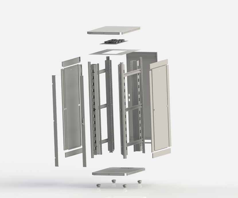 19 SERVER TİPİ RACK KABİNETLER 19 SERVER TYPE RACK CABINETS TEKNİK ÇİZİMLER / Technical