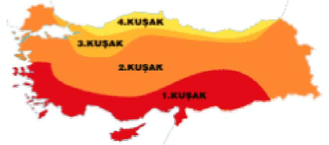 9 arasında, öncelikle DMİ nin güneş enerjisi ölçümlerini, enerji amaçlı değil tarımsal klimatoloji amaçlı ölçmüş olması, kullanılan cihazların hassasiyetinin düşük olması ve zamanla istasyonların