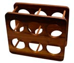 LV AS 404 IR 30 x 32 x 18 cm - 1,31 kg Description: Wooden Wine Rack, 4 Bottles. Round Shape. Iroko Wood. Ürün Tanımı: Ahşap Şarap Rafı. 4 Şişe.