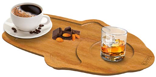 (Bu ürüne aksesuar ürünler dahil değildir) LV AS 418 IR 14 x 29 cm 1 0,24 kg Description: Wooden Service Tea and Coffee Tray, Iroko Wood. Material Thickness: 1,2cm.