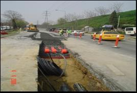 Projenin inşaat çalışmaları günlük olarak planlanmakta, inşaat çalışmaları sırasında açılan çukurlar HDPE boruların yerleştirilmesinden sonra koruma betonu atılarak aynı gün içerisinde kapatılacak ve