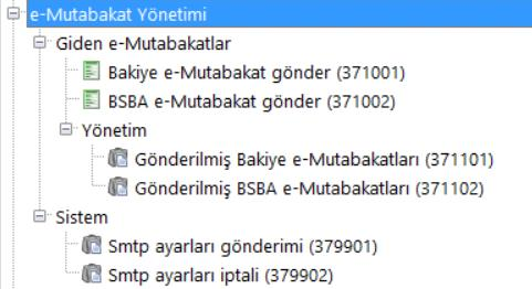 15xx versiyonu 08.03.2017 Tarihli Arşivin İçeriği 1- E-Mutabakat Modülümüzde cari hesap bakiye mutabakatına ilave olarak BS/BA Mutabakat menüleri eklenmiştir.