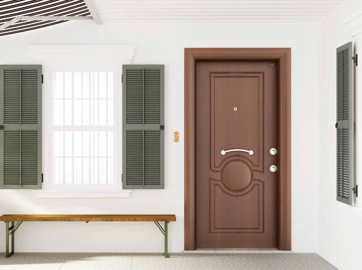 20.21 KÜRE ME-03 Door series with Polyvinyl Membrane-Coating Polivinil Membran Kaplama Serisi Kapılar Leaf front face has a registered design of polyvinyl membrane coat on MDF in width of 18 mm Kanat