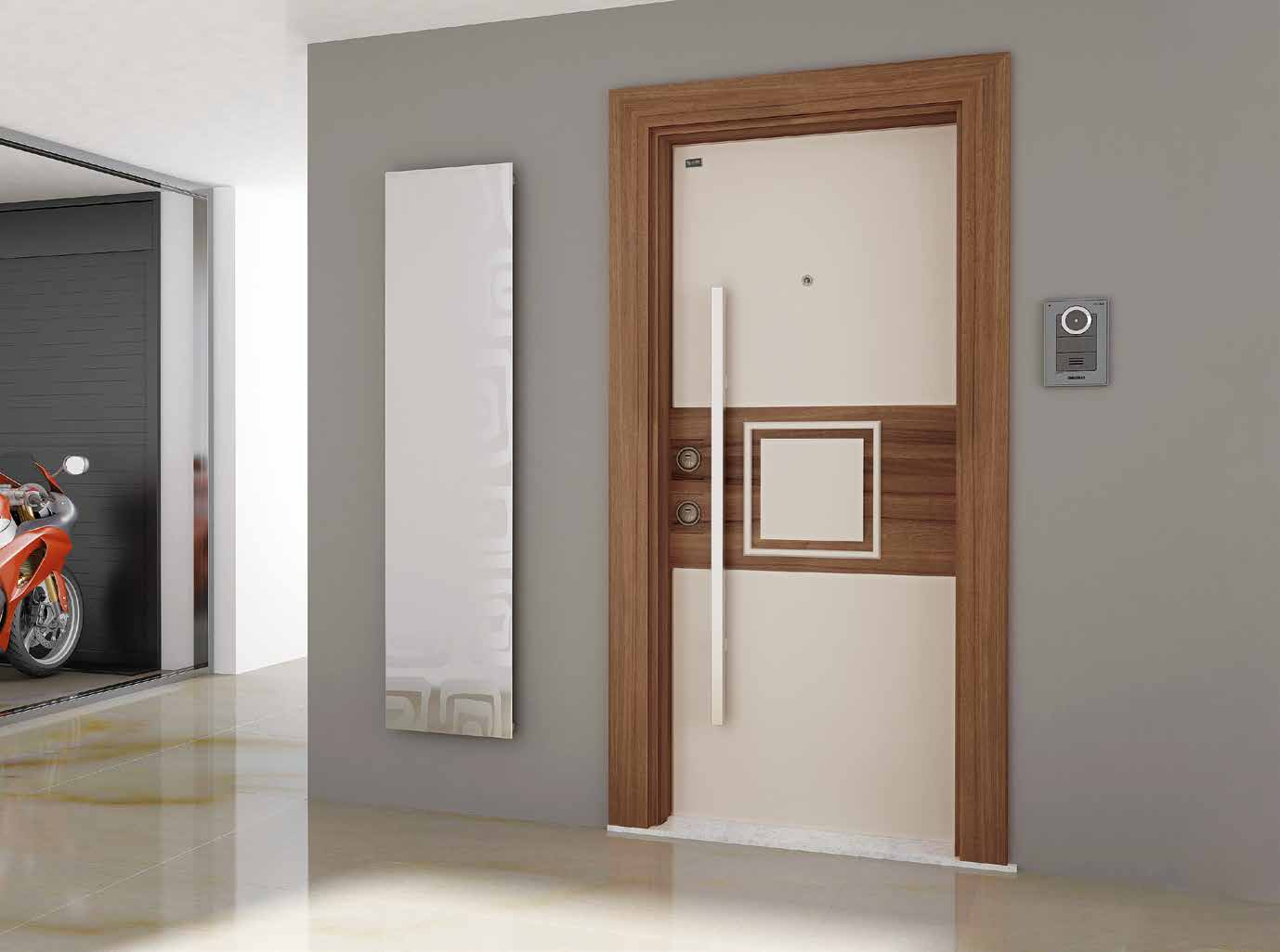 22.23 KAREM ME-14 Door Series with Polyvinyl Membrane-Coating Polivinil Membran Kaplama Serisi Kapılar Leaf front face has a registered design and is coated with polyvinyl membrane on MDF in width of