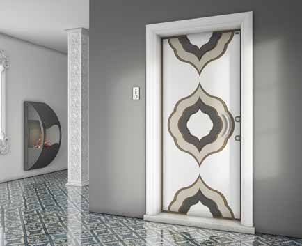 arka yüz: 8 mm MDF üzeri polivinil membran Door frame: A curved jamb, wooden door case coated on steel is plated with a