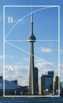 Ayrıca Şekil 4.4 te görülen Toronto daki CN Tower (Şekil 4.4) ve New York daki Birleşmiş Milletler binası altın oranın kullanıldığı mimari örneklerdir (Ambrose, Harris ve Stone, 2008, s. 136) ġekil 4.