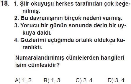 bildirmiştir. 7. soruyla ilgili olarak; "Bu soru, bu kısmen ölçüyor." ya da "Hayır, bu soru, bu ölçmüyor." şeklinde görüş bildiren öğretmen olmamıştır.