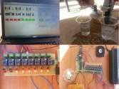 Fig.10: Observation of Led and Loads with all Active Output As input to the system, four active inputs were tried.