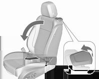 Elektrikli koltuklarda koltuk sırtlığının yatırılması 9 Uyarı Yukarıya kaldırıldığında, aracı sürmeden önce koltuğun yerine güvenli bir şekilde kilitlendiğinden emin olun.