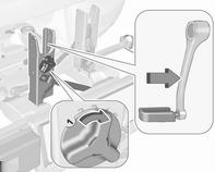 Sol pedal kolunu (zincir halkası hariç) dikey olarak aşağı doğru çevirin. Sol pedal kolundaki pedal yatay konumda durmalıdır.