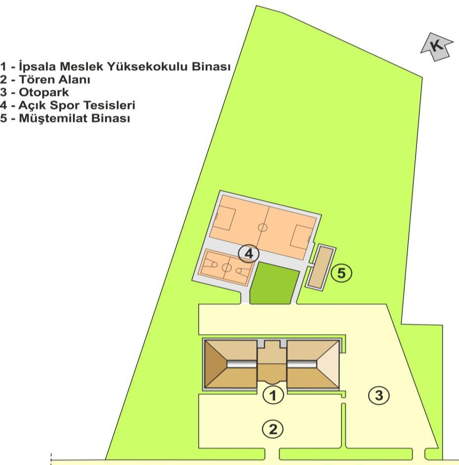 İPSALA MESLEK YÜKSEKOKULU YERLEŞKESİ Edirne'nin İpsala ilçesinde kurulan bu yerleşke 4700