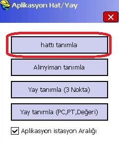 kısmında 2 numaralı nokta ve Son kısmında ise hattın toplam uzunluğu 0+04.672 yani 4.