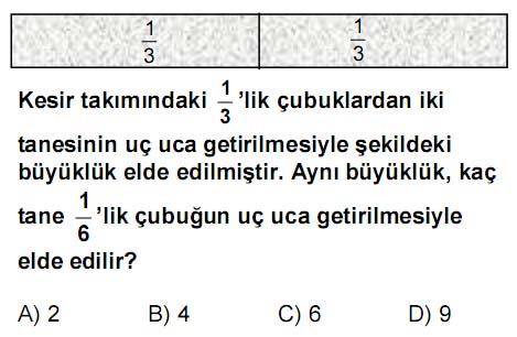 376 EK-8 İlköğretim Öğrencilerinin 4. Görüşme Soruları 1) a = 3 ve b = 1 olduğuna göre; 2 a + 3 2 b işleminin değeri nedir? ( ) 3) (2009 SBS 7. SINIF 1.