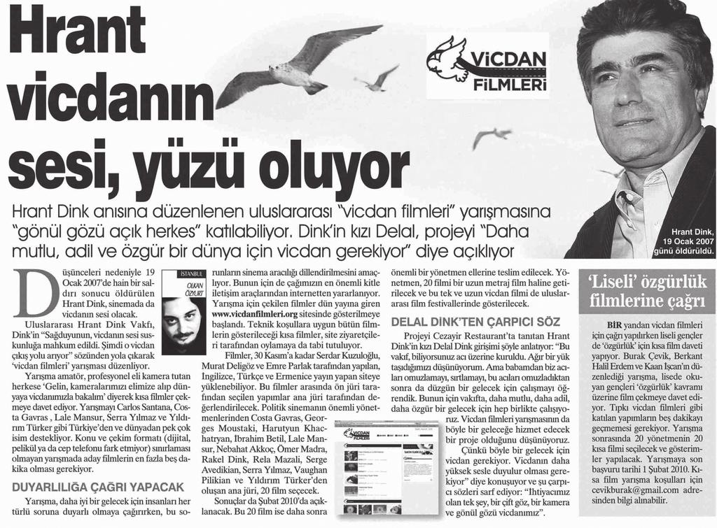 yorum yazabileceği www.vicdanfilmleri.org sitesi kuruldu.