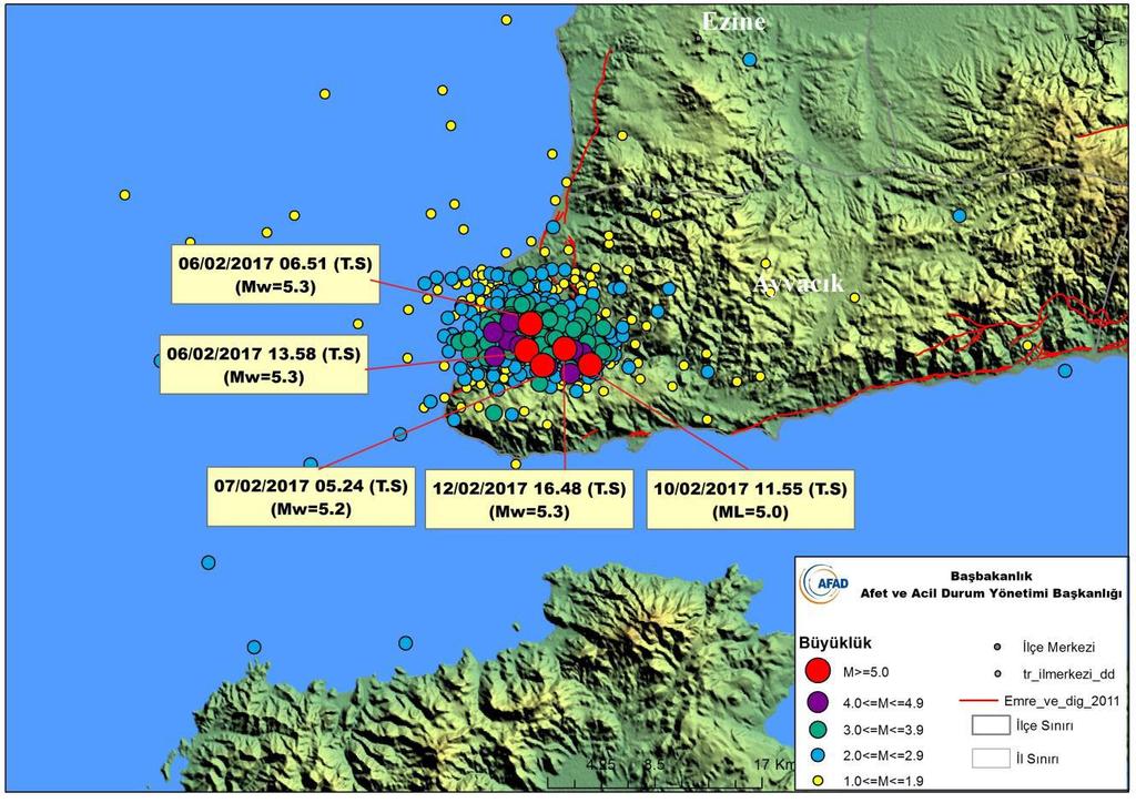 Şekil 1. Marmara Bölgesinin sismotektonik haritası (Sözbilir vd. 2016b).