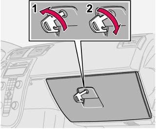 Torpido gözü Kapılar ve yükleme kapağı, kapı tutamağındaki kilit düğmesi ile aynı anda kilitlenip açılabilir. Kilit açma Kilitleme düğmesinin üst kısmına basınız.
