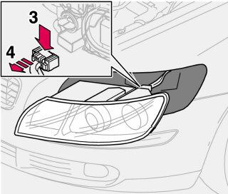 torpido aydınlatması Gösterge, kapı aynası ve yaklaşma aydınlatması Üçüncü fren lambası Bi-Xenon far UYARI Bi-Xenon farlı otomobillerde değiştirmenin yetkili Volvo servisi tarafından yapılması