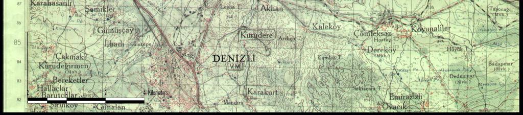 5 km GD sunda Bağlıdere nin oluşturduğu yelpaze çökelleri üzerinde iki adet hendek açılmıştır (2-.3.