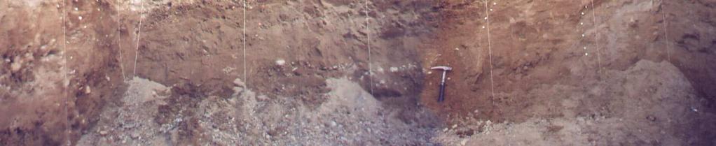 İkinci aşama-ii nolu hendek Hendek duvarlarında Pliyo-Kuvaterner