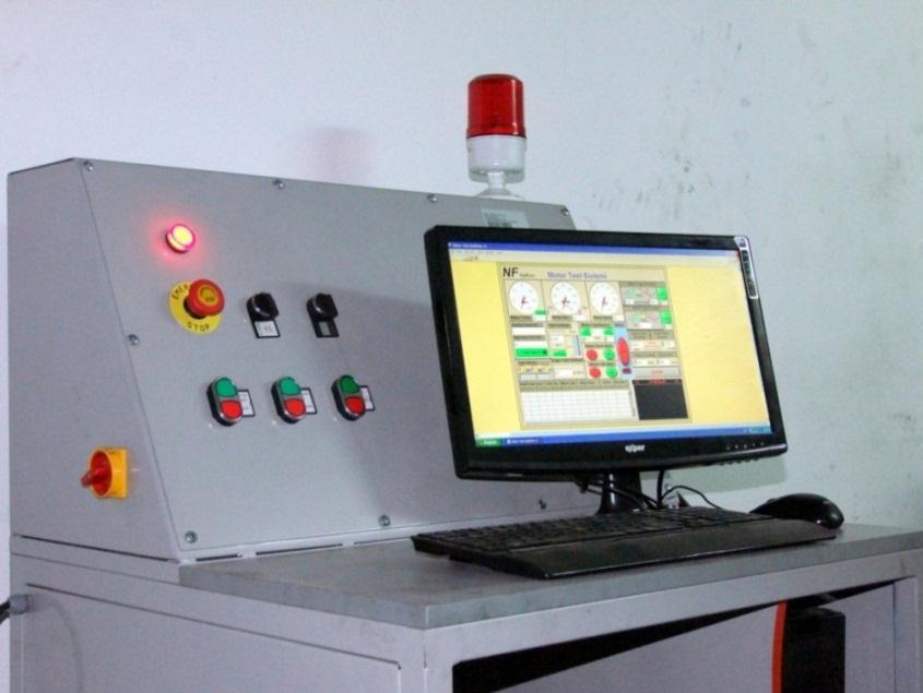 Sistem üzerinde yer alan yük hücresi ve elektronik okuyucu sayesinde motor devri, motor torku ve mil gücü kontrol yazılımı üzerinden