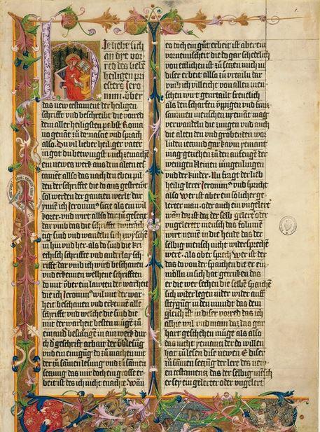 Resim 27: The Ottheinrich Bible, Cdm 8010, Copyright: Bayerische Staatsbibliothek BDK yazma eserler, nadir eserler ve erken baskı kitaplar koleksiyonuna genel olarak nitelik ve nicelik özelliklerine