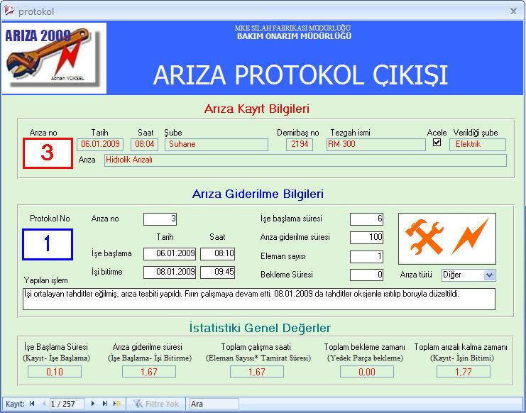 47 yardımıyla derlenmekte ve bu sayede geriye dönük izlenebilirlik sağlanabilmektedir.