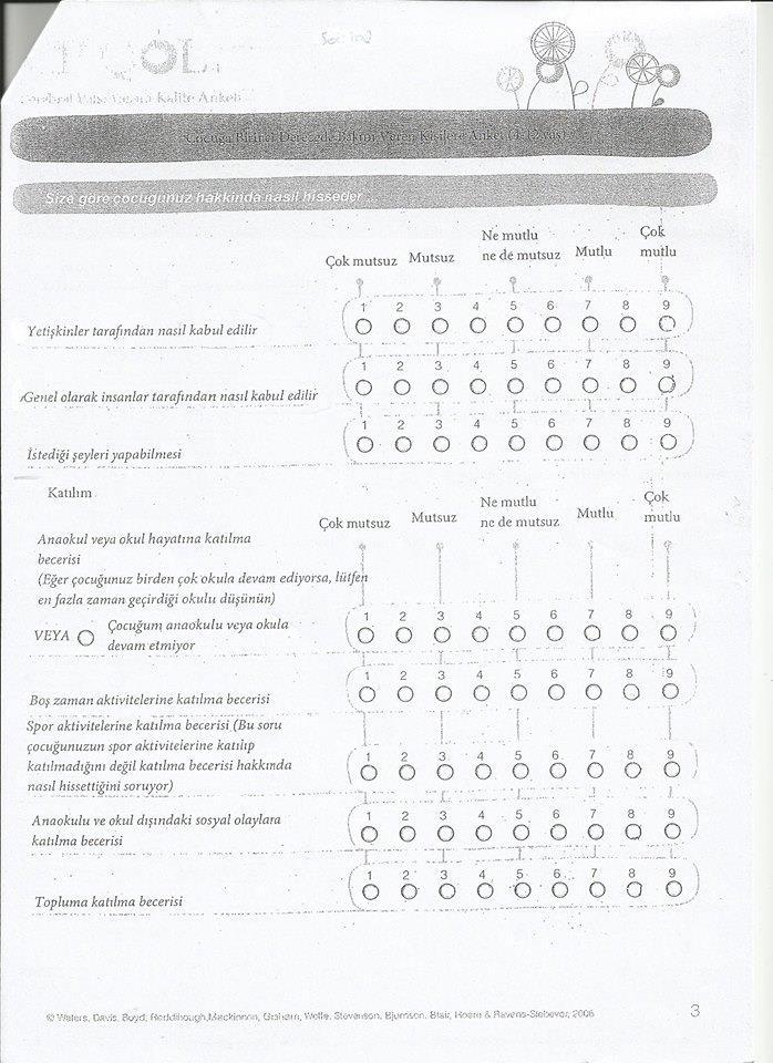 EK-5 (Devam) CP QOL Serebral