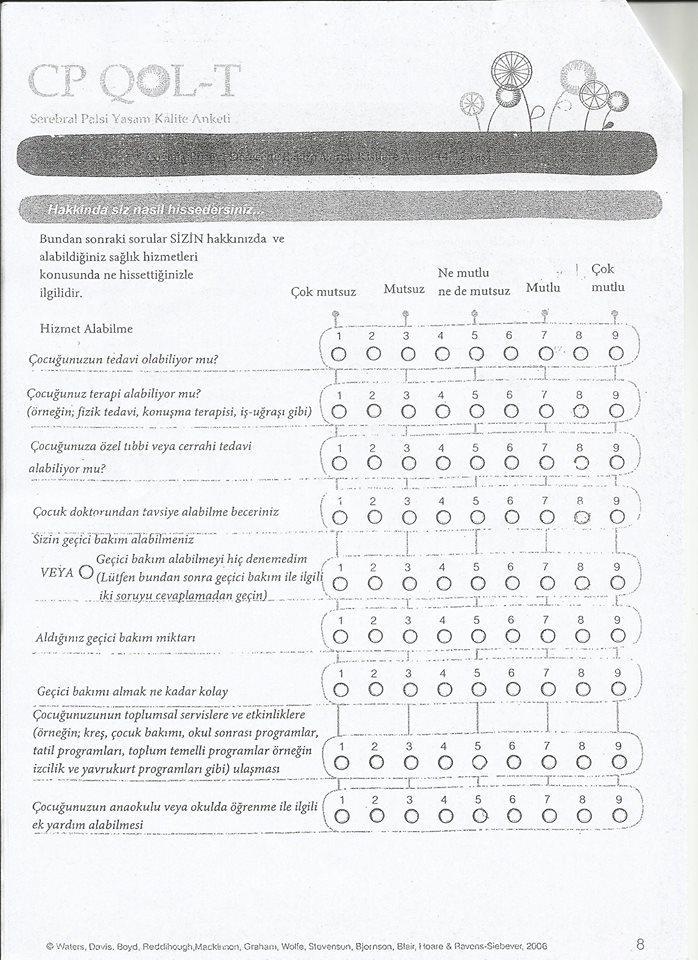 EK-5 (Devam) CP QOL Serebral