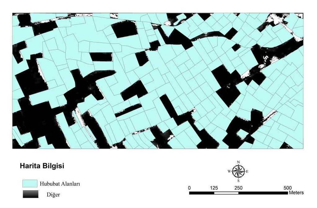 Ayrıca yol, bina ve ağaçlık alanlar gibi diğer kültürel unsurlar da karşılaştırmaya tabi tutulmuştur. 3.