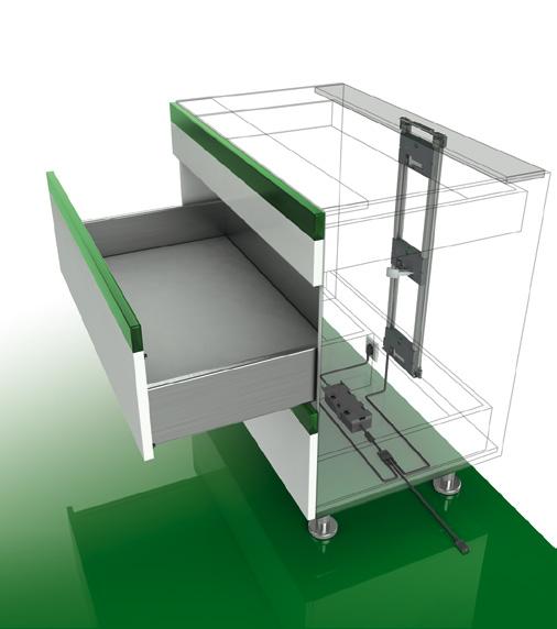 Dynapro Sensomatic Standart dolapta yatay ahşap travers SİPARİŞ BİLGİLERİ 1 Açma mekanizması 2 Travers kablosu dahil travers çifti Dynapro için F121101195 607 3 Sabitleme seti ön ve arka bağlantı