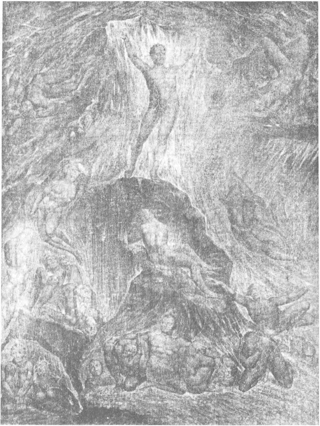 İlahi Gazap Şekil 1.2: William Blake, Satan Calling ııp His Legion [Lejyonunu Çağıran Şeytani, 1805.