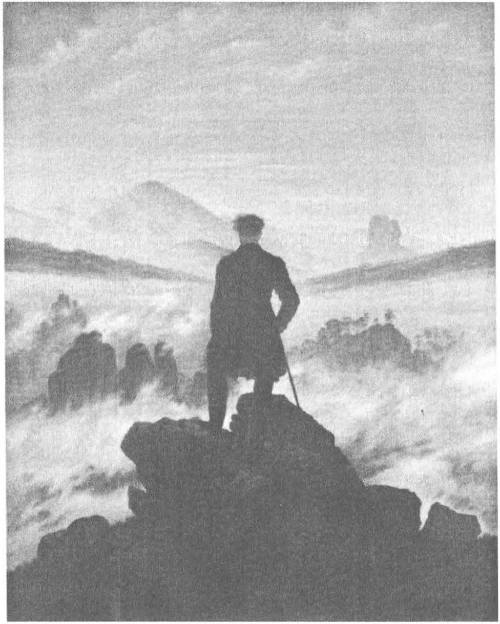 İlahi Gazap Şekil 4.6: Caspar David Friedrich, Wanderer Above a Sea of Fog [Sis Denizi Üstünde bir Gezgin]. 1816.