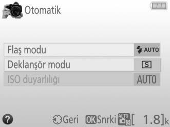 İptal etmek ve aşağıda gösterildiği gibi ekranlardan önceki ekrana geri dönmek