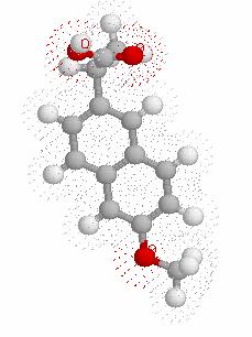 Başlıca metaboliti O-desmetil-naproksendir. Naproksen kokusuz beyaz kristalize toz halindedir.